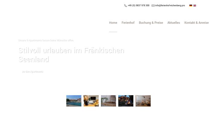 Screenshot of ferienhof-eichenberg.pro