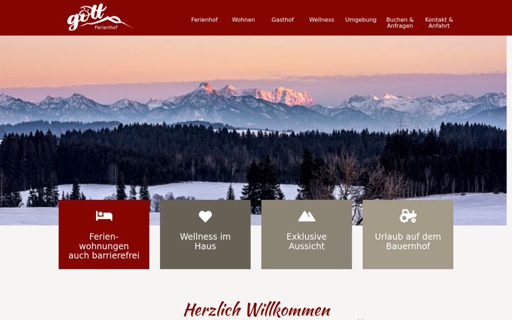 Screenshot of ferienhof-goett.de