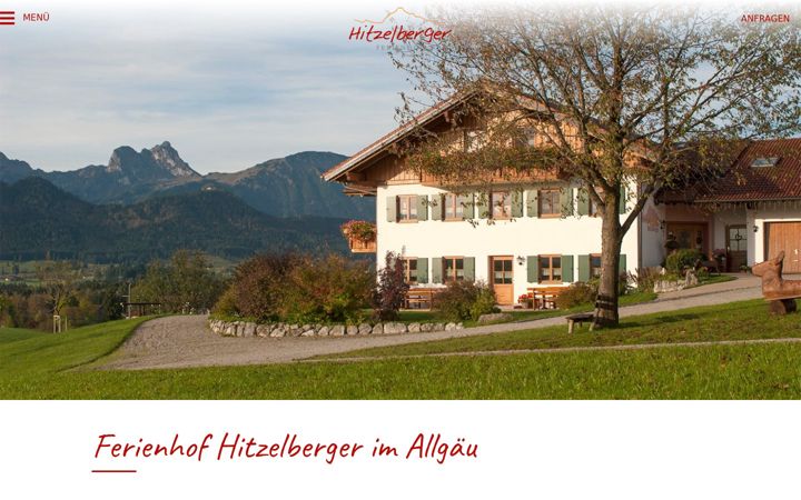 Screenshot of ferienhof-hitzelberger.de