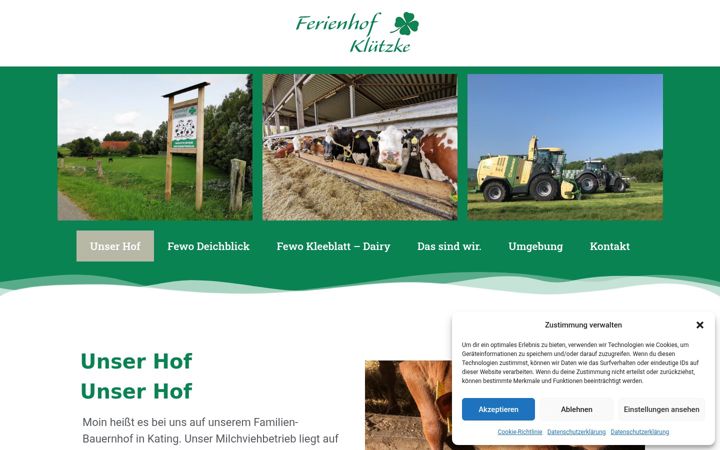 Ekrano kopija ferienhof-kluetzke.de