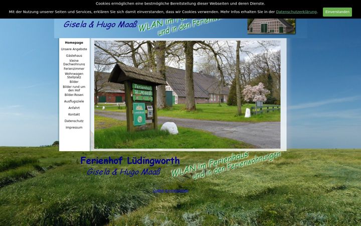 Screenshot of ferienhof-luedingworth.de