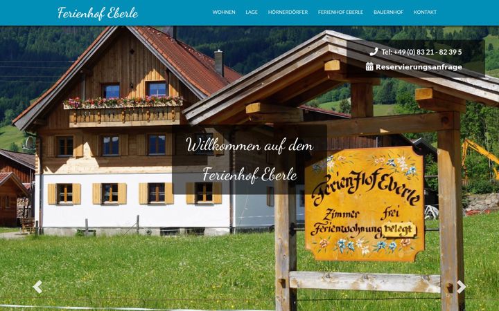 Screenshot of ferienhof-ofterschwang.de