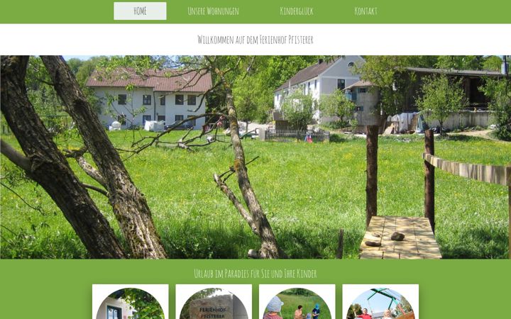 Screenshot of ferienhof-pfisterer.de
