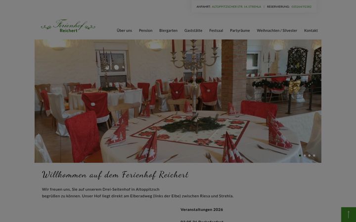 Screenshot of ferienhof-reichert.de