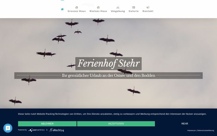 Screenshot van ferienhof-stehr.de