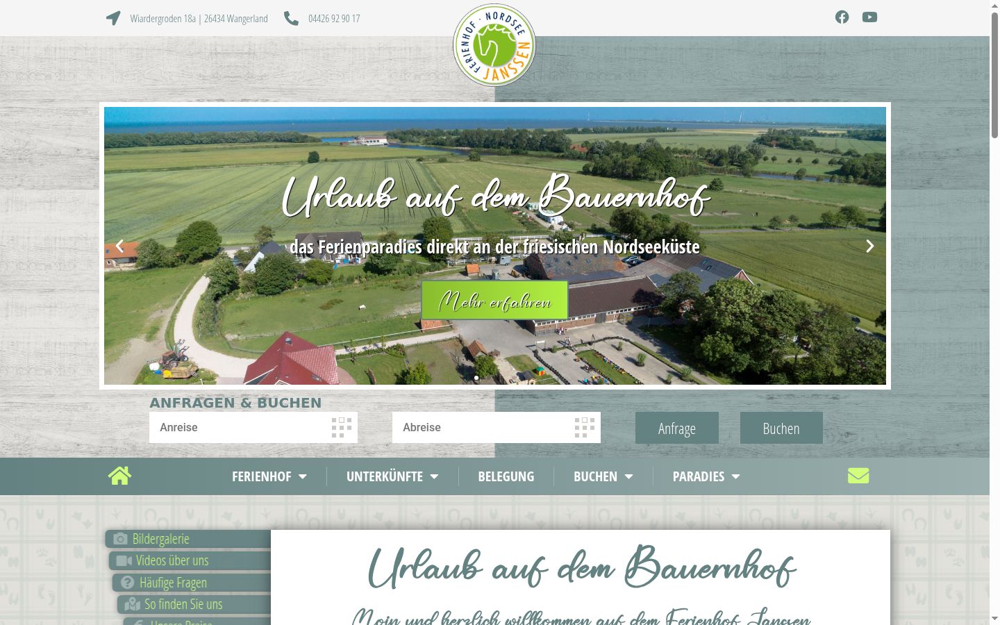 Screenshot des Einwilligungsbanners vor jeglicher Interaktion