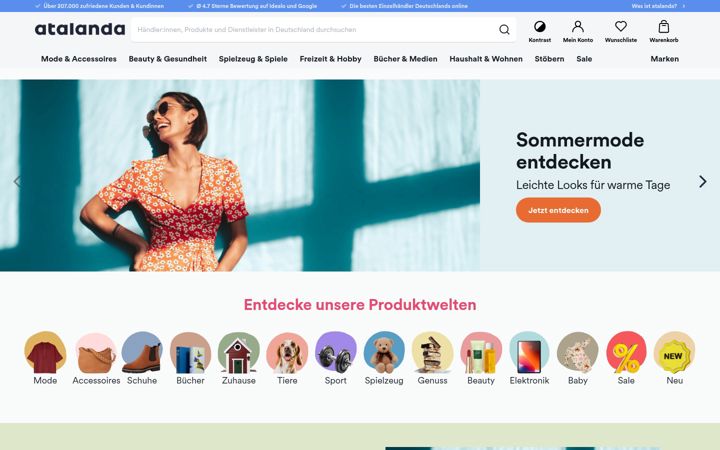 Zrzut ekranu ferienimglueck.de