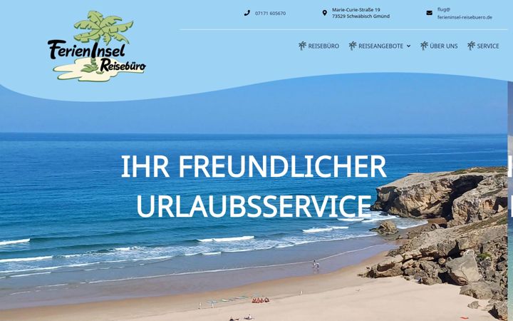 Screenshot of ferieninsel-reisebuero.de