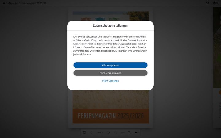 Screenshot of ferienmagazin.info