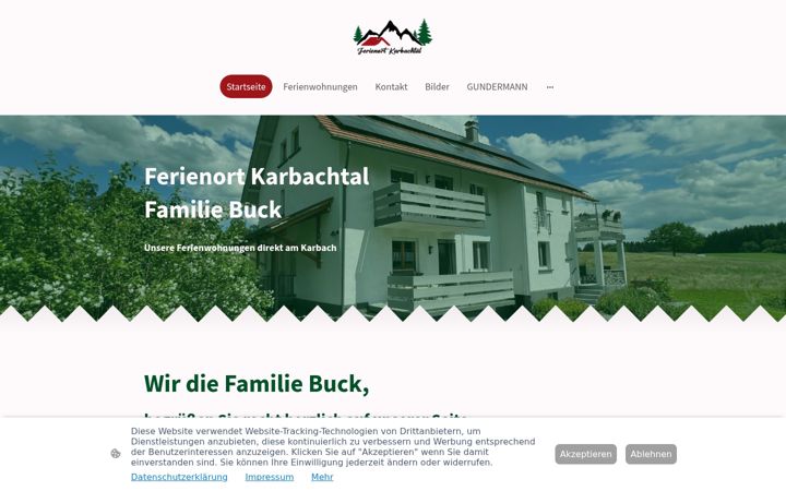 Screenshot of ferienort-karbachtal.de