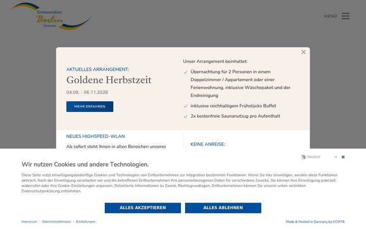 Screenshot of ferienresidenz-berlin.de