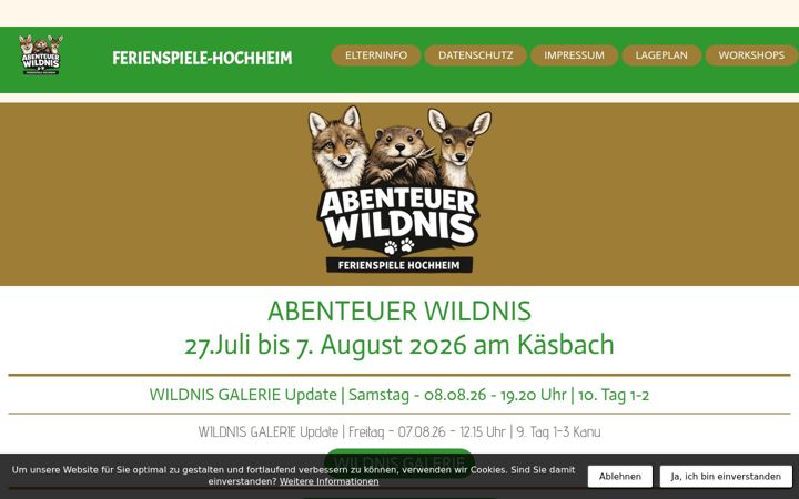 Screenshot of ferienspiele-hochheim.de
