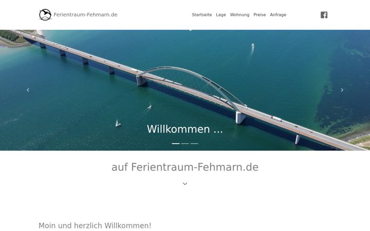 Екранна снимка на ferientraum-fehmarn.de