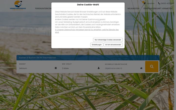 Ekraanipilt saidist ferienvermietung-lb.de
