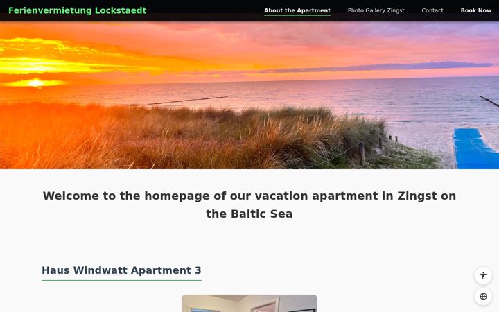 Екранна снимка на ferienvermietung-lockstaedt.de