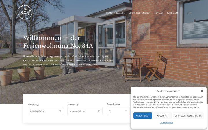 Screenshot of ferienwohnung-34a.de