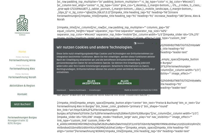 Screenshot of ferienwohnung-alex.at