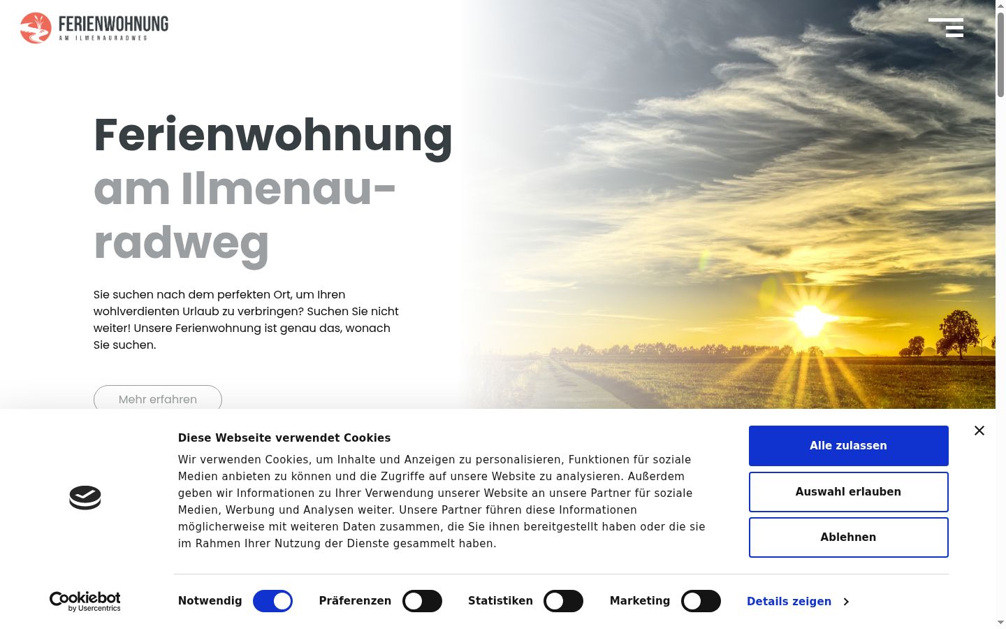 Screenshot tal-banner tal-kunsens muri qabel kwalunkwe interazzjoni