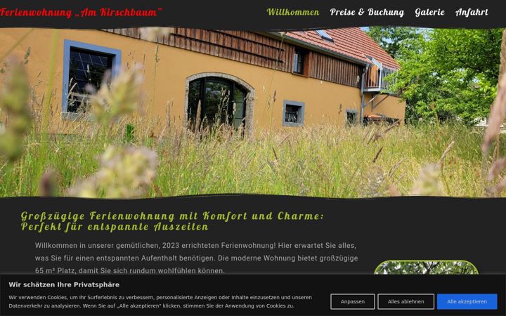 Screenshot of ferienwohnung-am-kirschbaum.de