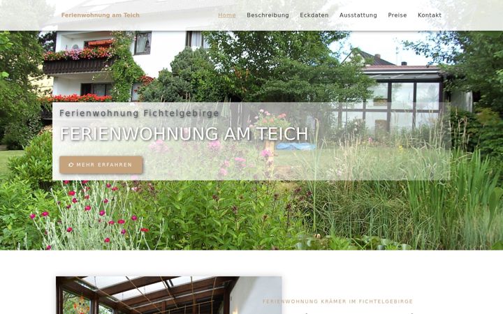 Screenshot of ferienwohnung-am-teich.de