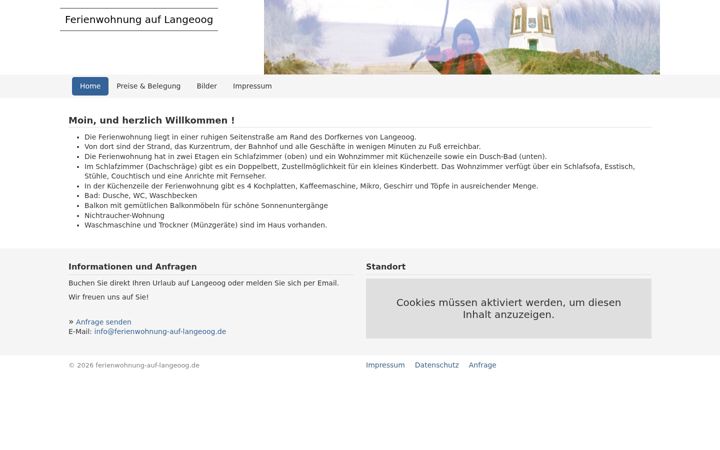Screenshot of ferienwohnung-auf-langeoog.de
