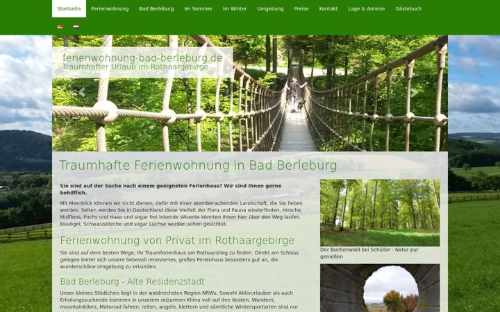 Screenshot von ferienwohnung-bad-berleburg.de