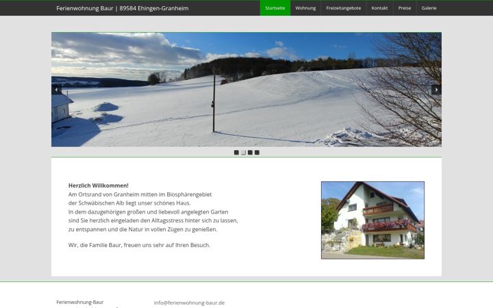 Screenshot stránky ferienwohnung-baur.de
