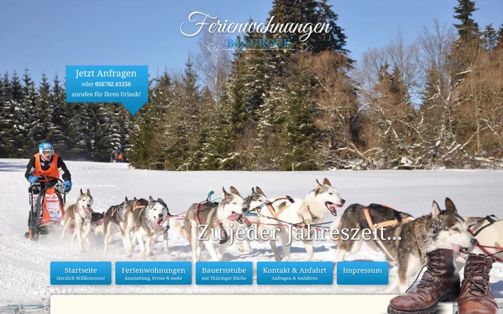 Screenshot of ferienwohnung-blaurock.de