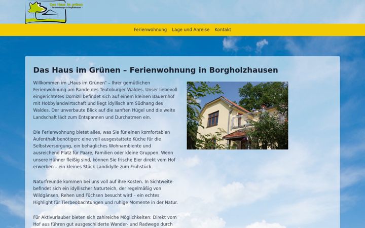 Екранна снимка на ferienwohnung-borgholzhausen.de