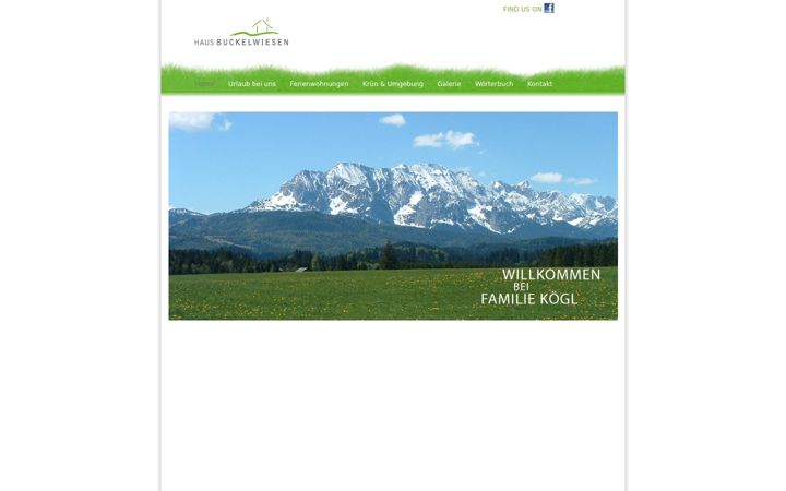 Screenshot of ferienwohnung-buckelwiesen.de