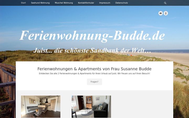 Screenshot of ferienwohnung-budde.de