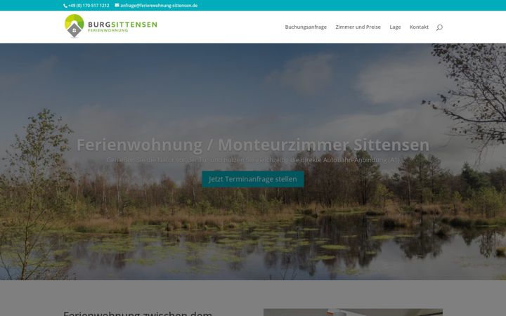 Screenshot of ferienwohnung-burgsittensen.de