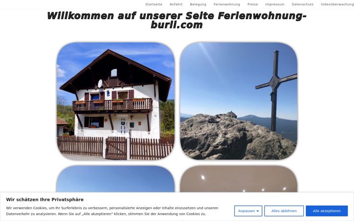 Screenshot of ferienwohnung-burli.com