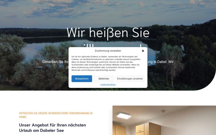 Screenshot of ferienwohnung-dabel.de