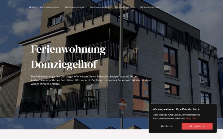 Екранна снимка на ferienwohnung-domziegelhof.de