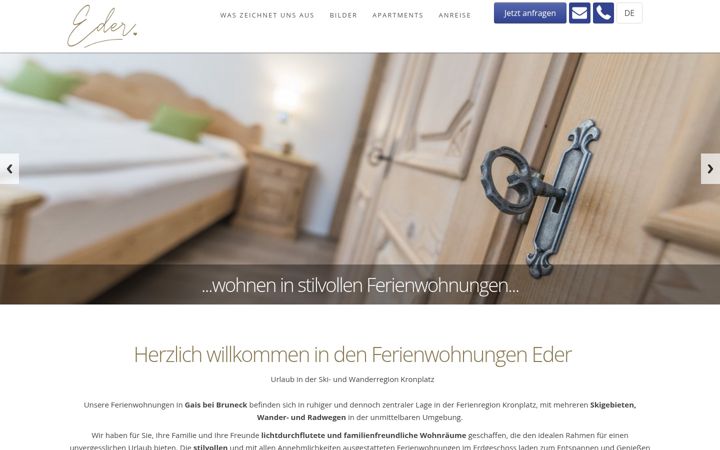 Screenshot of ferienwohnung-eder.it