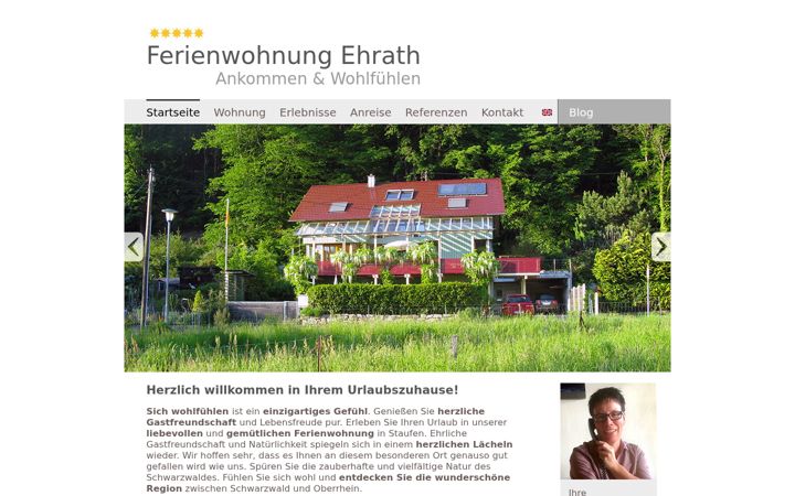 Screenshot of ferienwohnung-ehrath.de