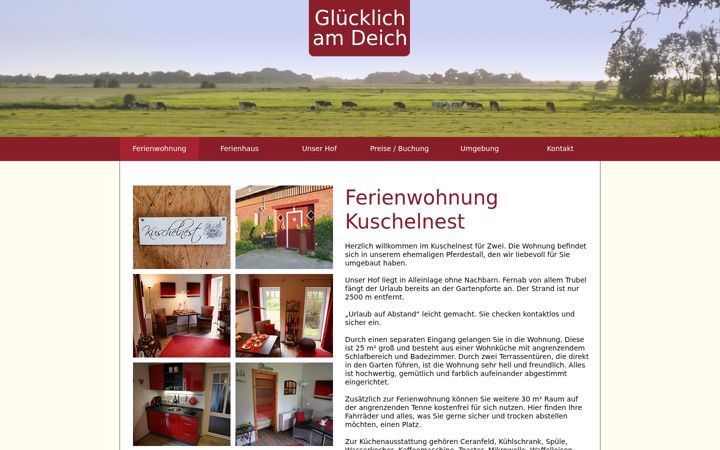 Screenshot of ferienwohnung-eiderstedt-nordsee.de