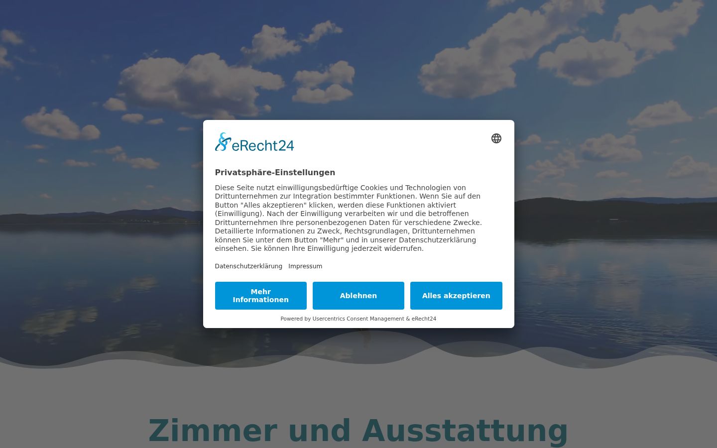 Screenshot van de toestemmingsbanner zoals getoond vóór enige interactie