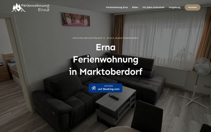 Screenshot of ferienwohnung-erna.de