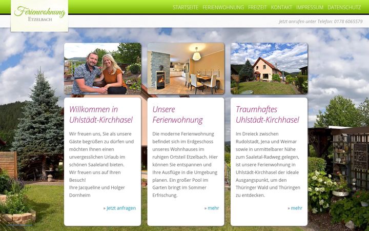 Screenshot of ferienwohnung-etzelbach.de