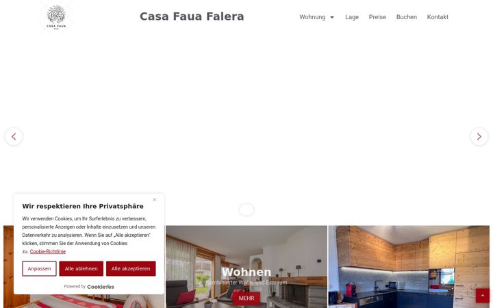 Screenshot of ferienwohnung-falera.com
