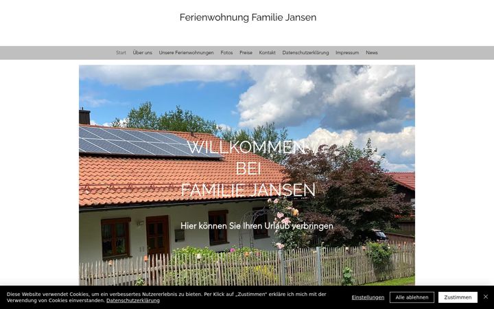 Екранна снимка на ferienwohnung-familie-jansen.de