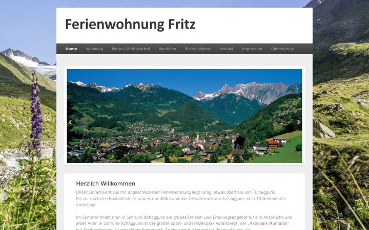 Screenshot of ferienwohnung-fritz.at