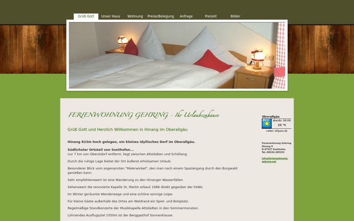 Skjámynd af ferienwohnung-gehring.net
