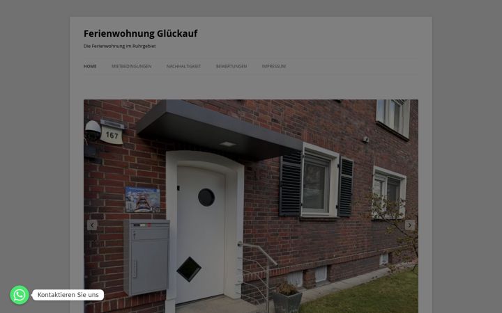 Screenshot of ferienwohnung-glueckauf.de