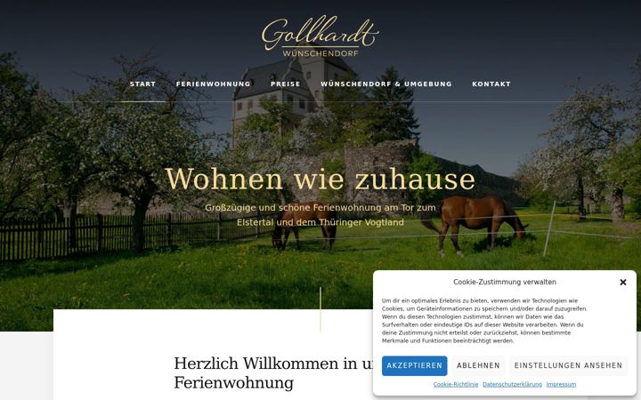 Screenshot of ferienwohnung-gollhardt.de