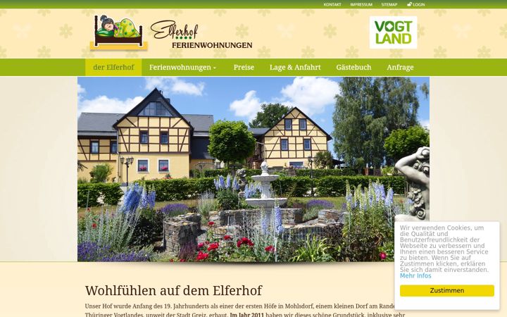 Screenshot of ferienwohnung-greiz.de