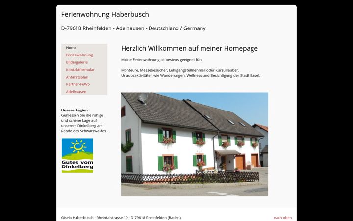 Screenshot of ferienwohnung-haberbusch.de