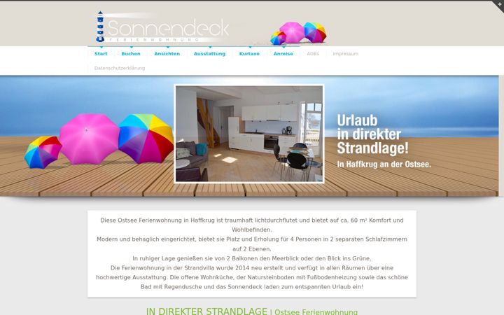 Zrzut ekranu ferienwohnung-haffkrug-scharbeutz.de
